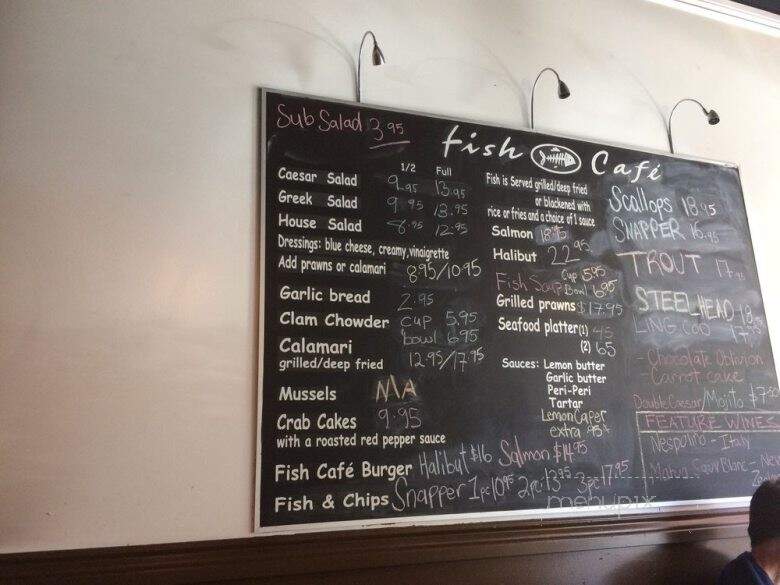 Fish Cafe - Vancouver, BC menu_pic
