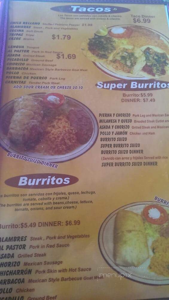 Los Compadres Taqueria - Mount Prospect, IL menu_pic