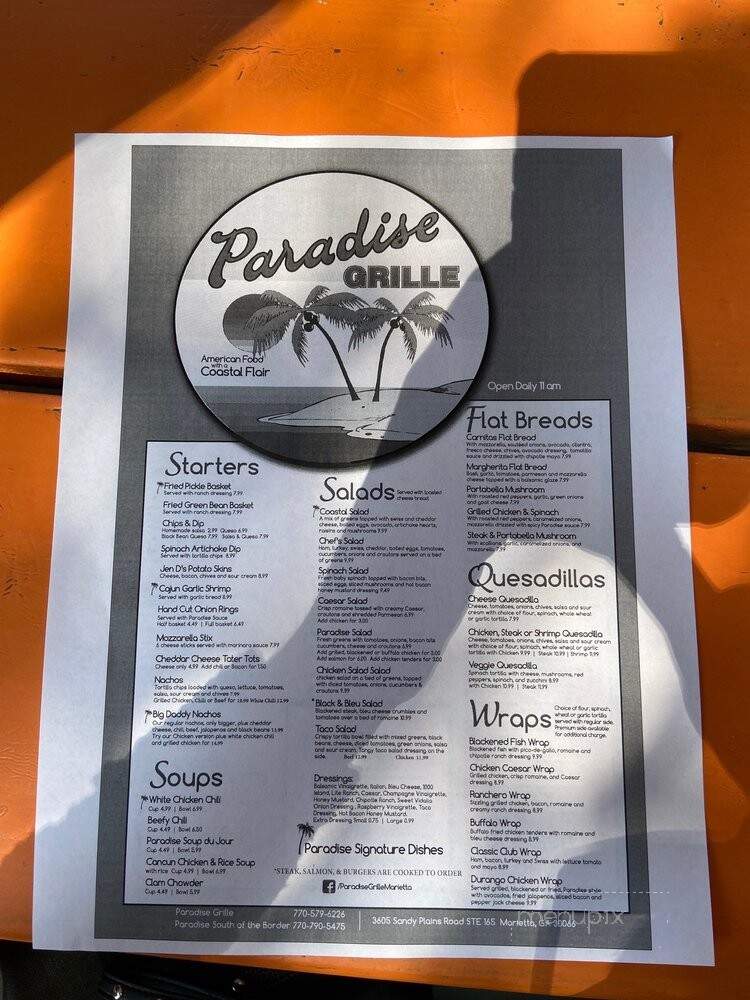 Paradise Grille - Marietta, GA