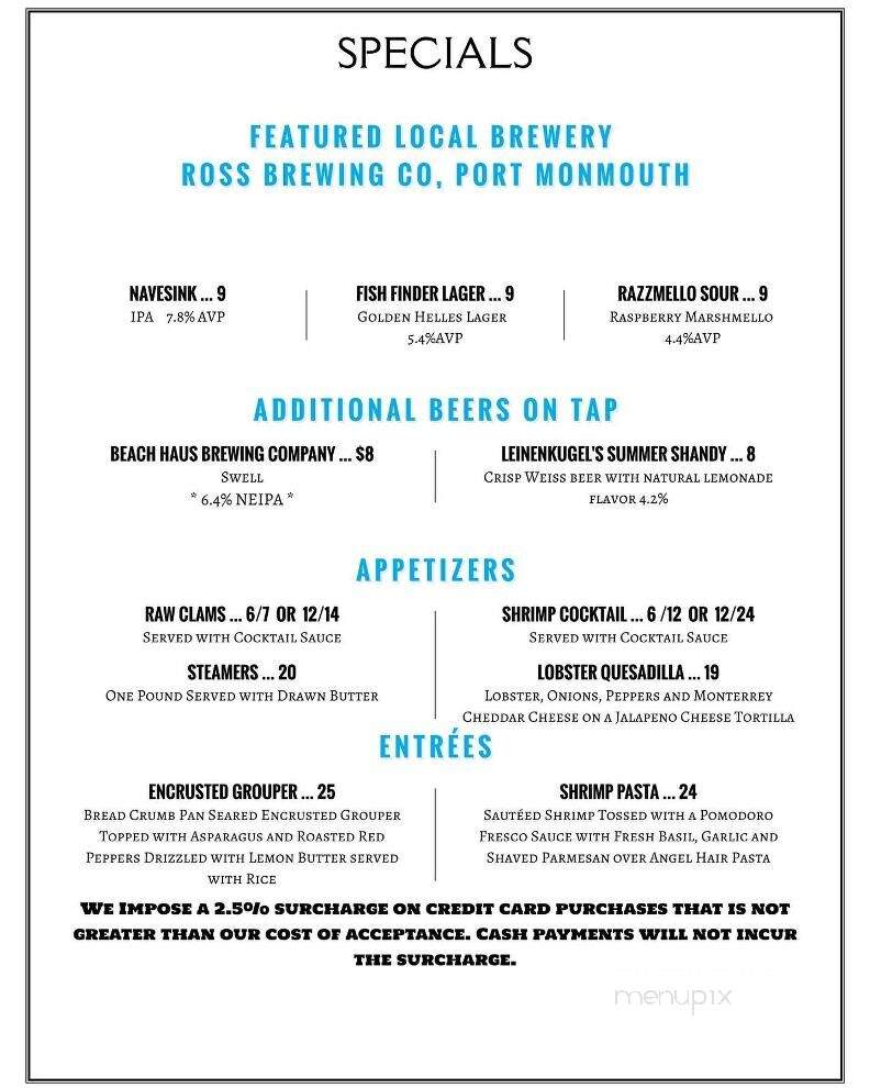 Off The Hook - Highlands, NJ menu_pic