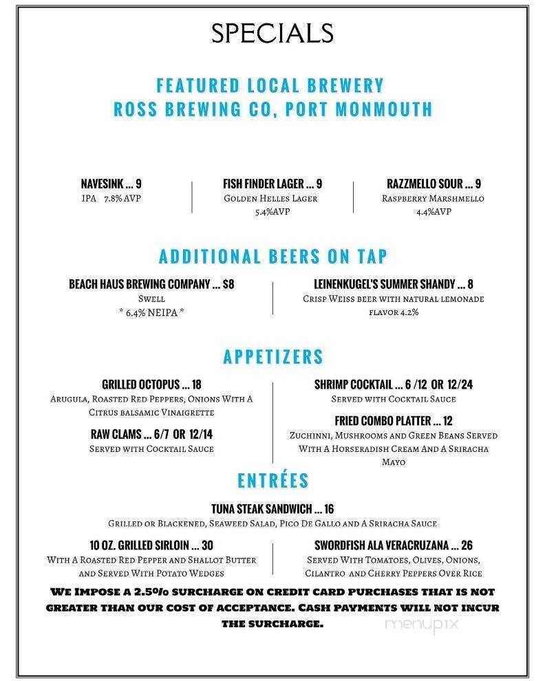 Off The Hook - Highlands, NJ menu_pic