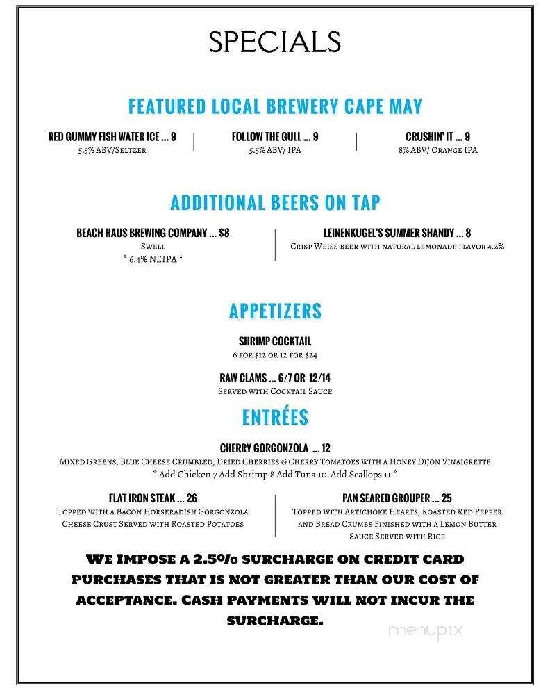 Off The Hook - Highlands, NJ menu_pic