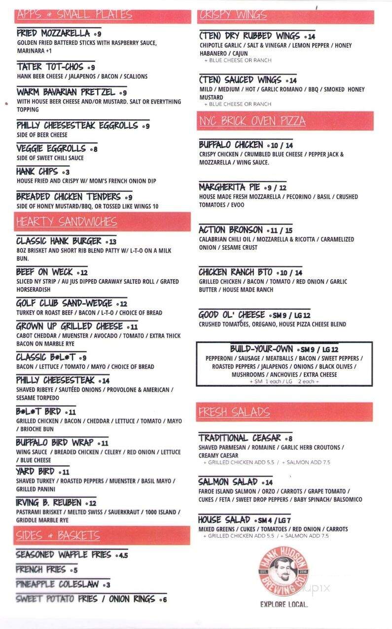 Fairways Of Halfmoon - Mechanicville, NY menu_pic