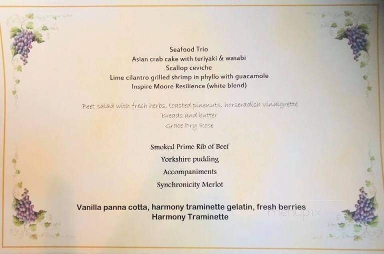 Glen Iris Inn - Castile, NY menu_pic