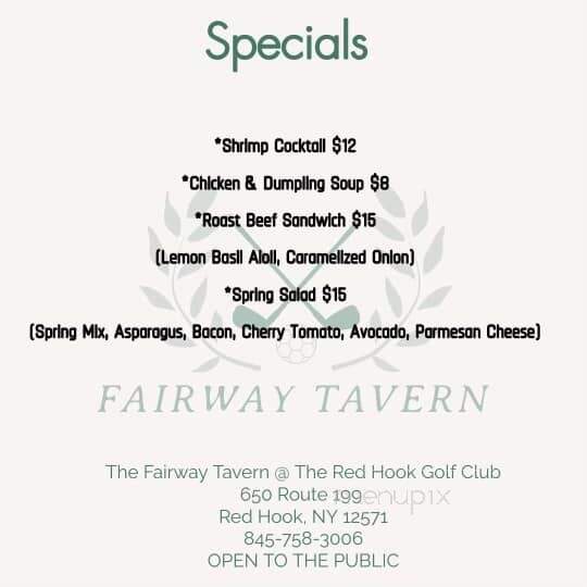 Red Hook Golf Club Restaurant - Red Hook, NY menu_pic