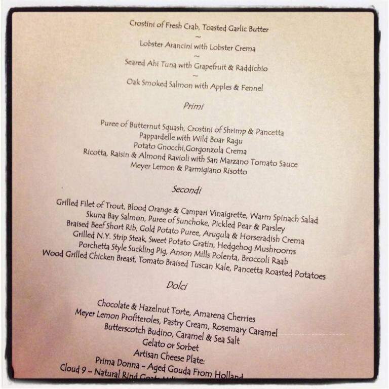 Restaurant Alba - Malvern, PA menu_pic