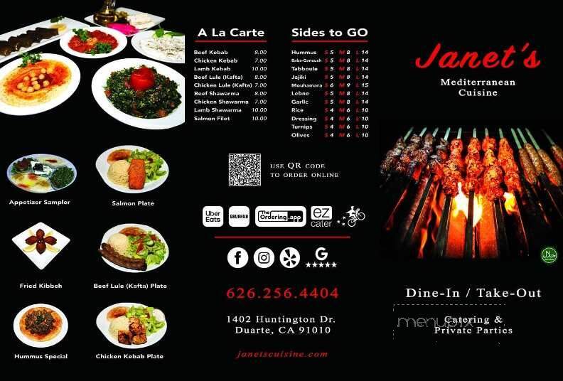 Janet's Mediterranean Cuisine - Duarte, CA