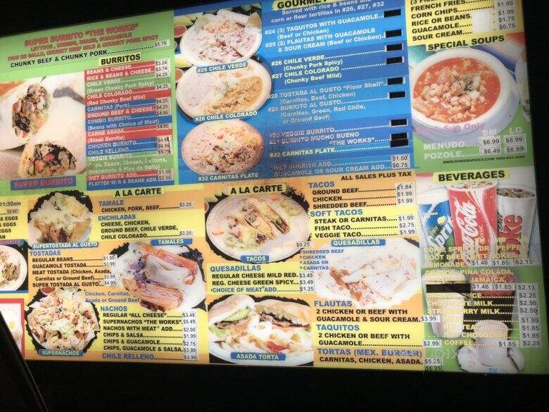 George's Mexican Food - Huntington Beach, CA menu_pic