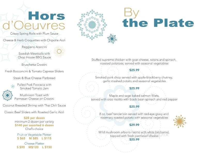 Drayton Chop House - Drayton, ON menu_pic