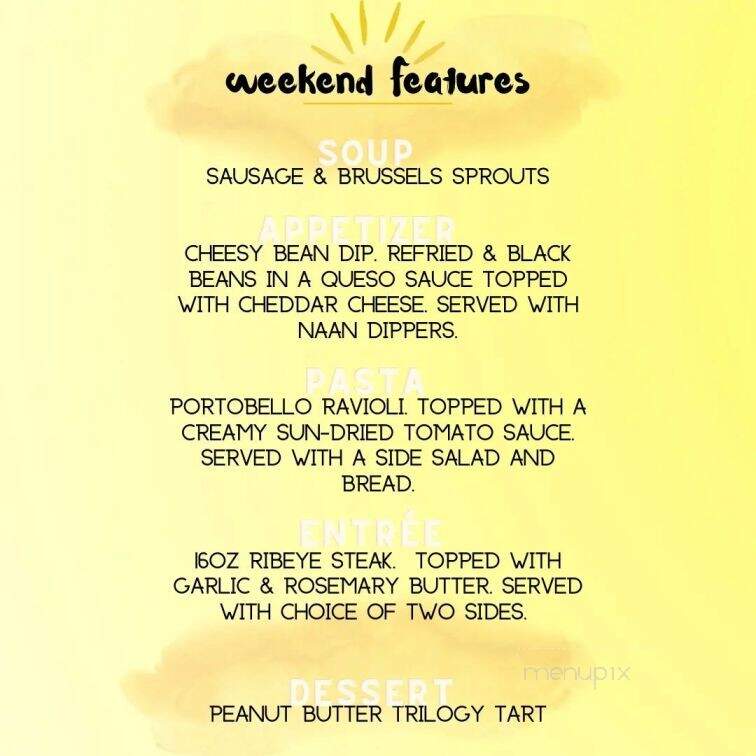 Cora's Creekside Tavern - Burnham, PA menu_pic
