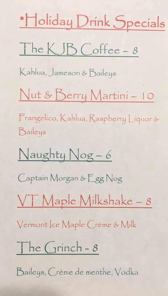 The Gap Pub And Grill - Westmore, VT menu_pic