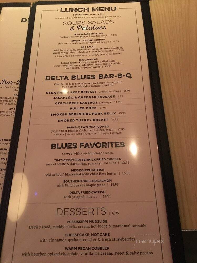 Pappas Delta Blues Smokehouse - Webster, TX menu_pic