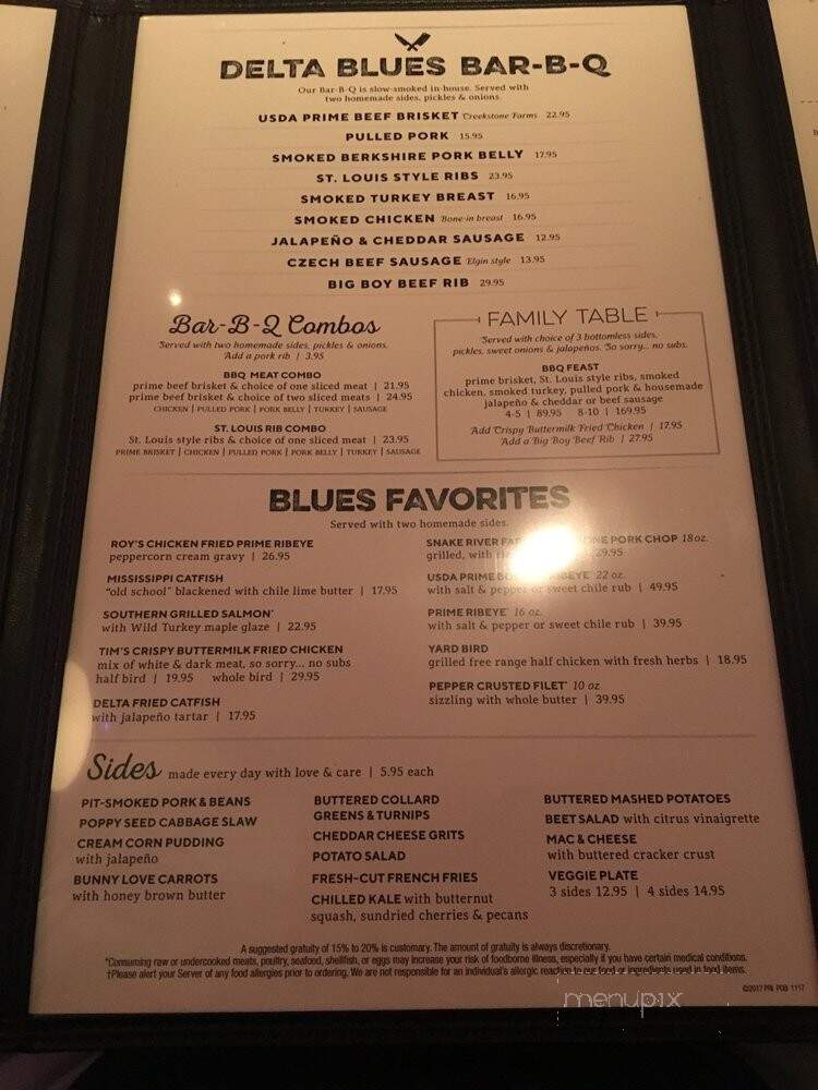 Pappas Delta Blues Smokehouse - Webster, TX menu_pic