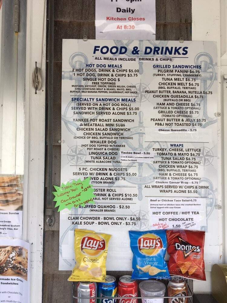Captain Bonney's Ice Cream - Rochester, MA menu_pic