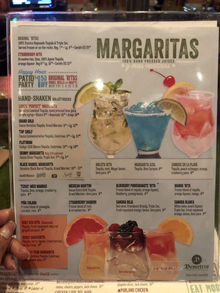 Lupe Tortilla - Missouri City, TX menu_pic