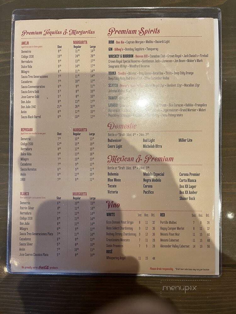 Lupe Tortilla - Missouri City, TX menu_pic