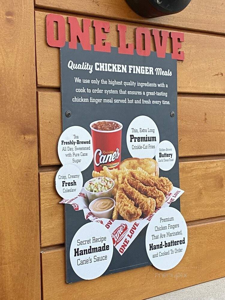 Raising Cane's Chicken Fingers - Kapolei, HI menu_pic