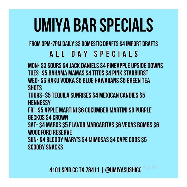 Umiya Sushi, Seafood and Grill - Corpus Christi, TX