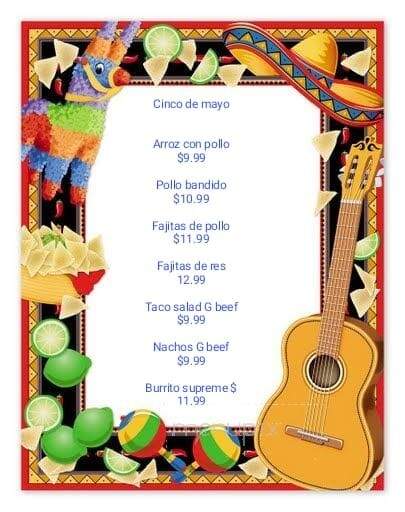 La Costenita - Osage Beach, MO menu_pic