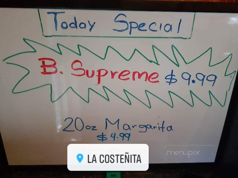 La Costenita - Osage Beach, MO menu_pic