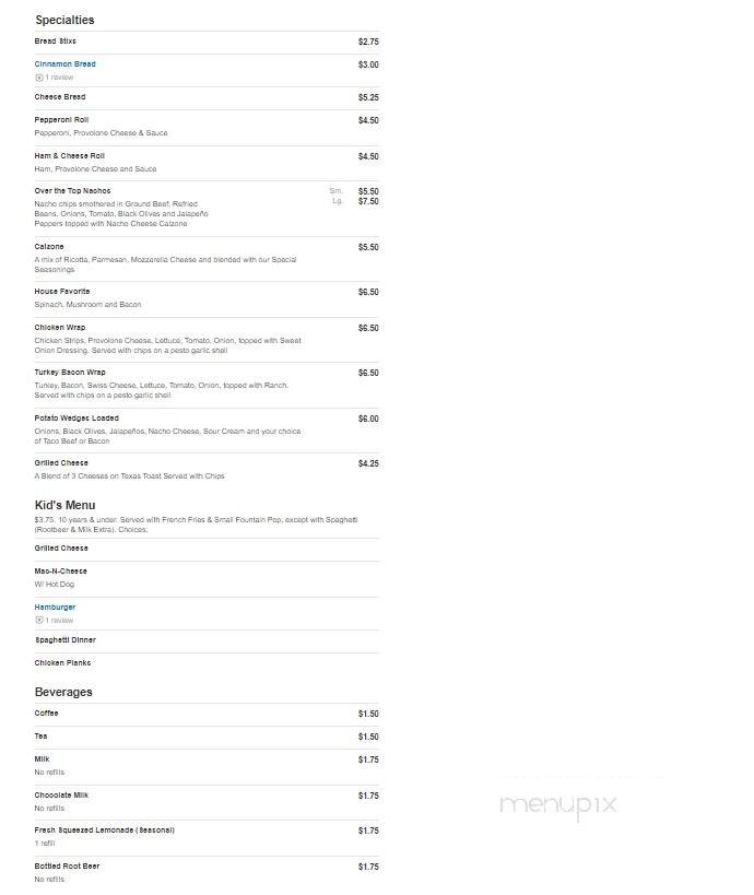 Fat Head's Family Restaurant - Republic, OH menu_pic