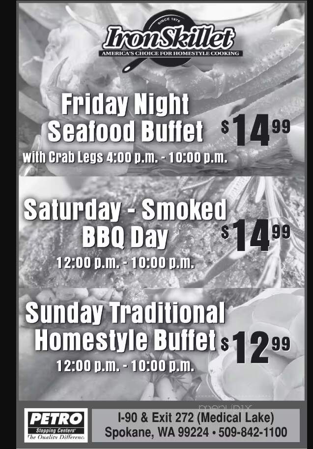 Iron Skillet - Spokane, WA menu_pic