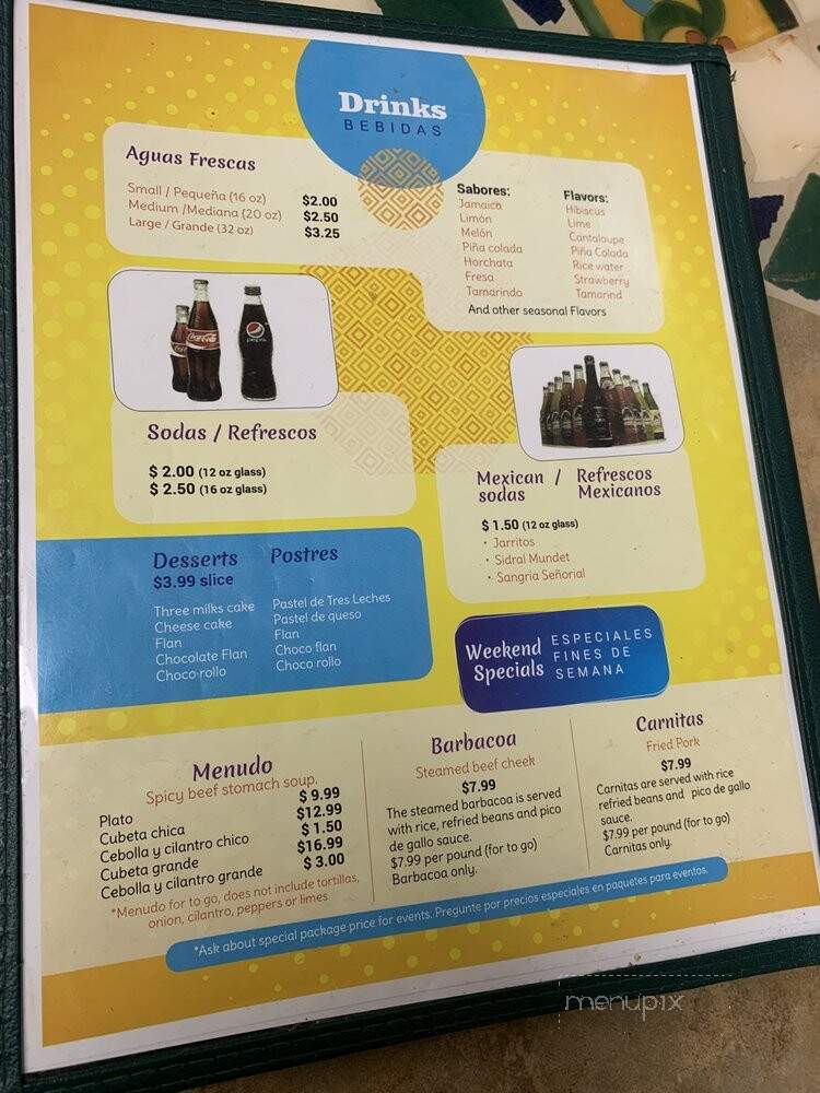 La Perla - Benton Harbor, MI menu_pic