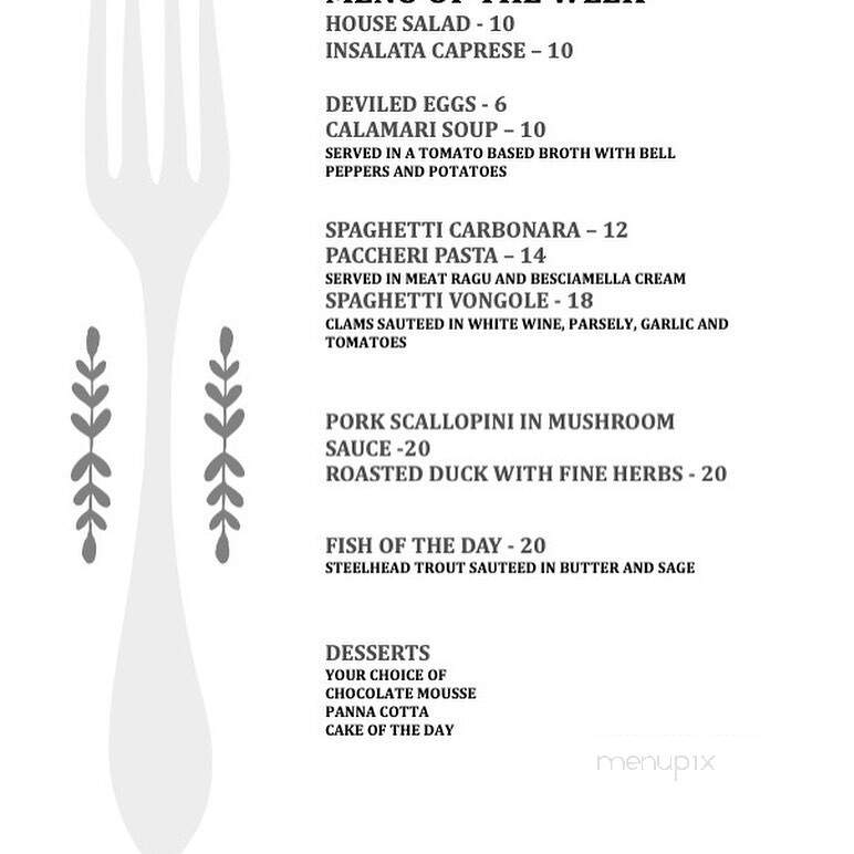 Bacco's Wine Cafe - Melbourne, FL menu_pic
