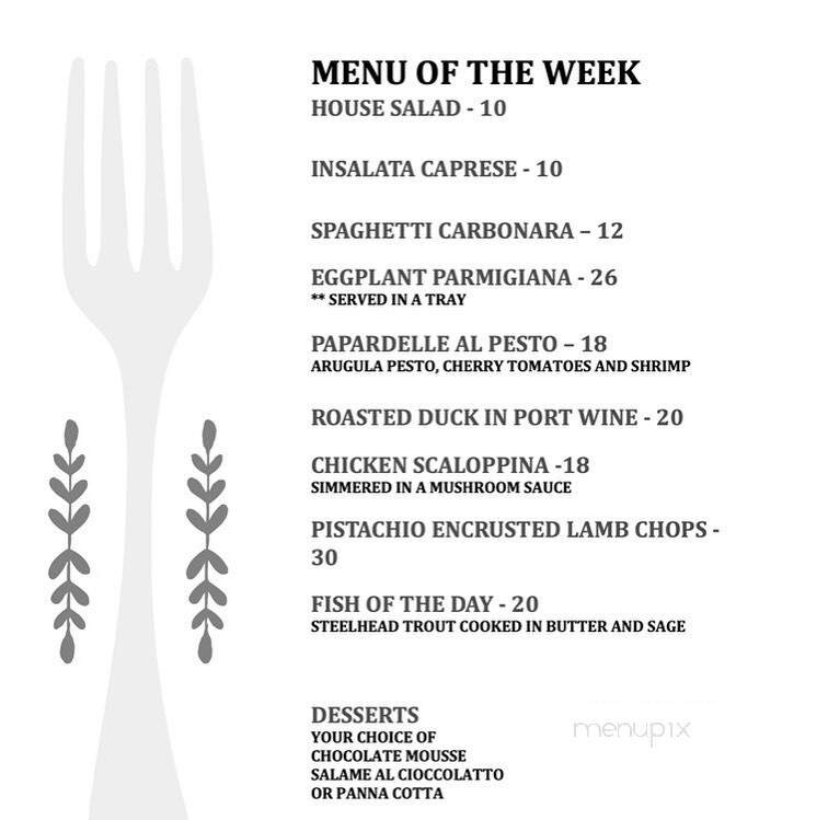 Bacco's Wine Cafe - Melbourne, FL menu_pic