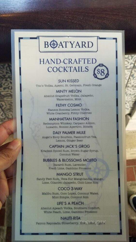 Bimini Boatyard Bar & Grill - Fort Lauderdale, FL menu_pic