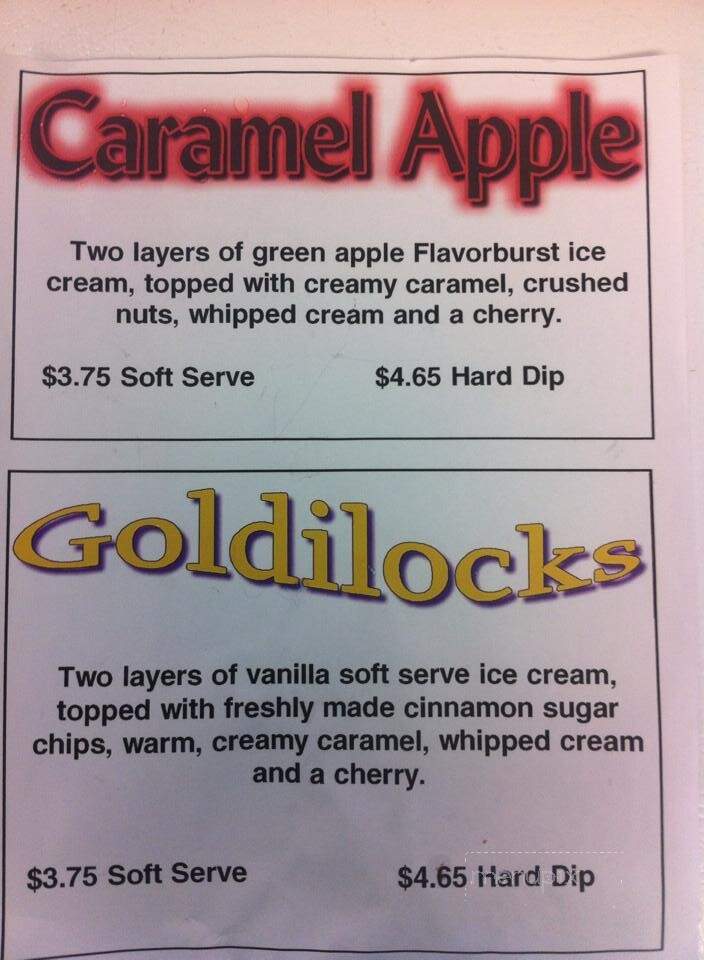 Dairy Bear - Howard City, MI menu_pic