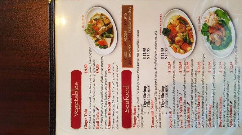 Truly Thai Cuisine - Vaughan, ON menu_pic