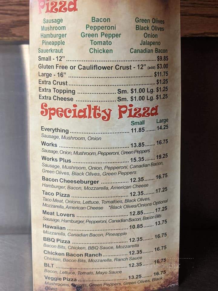 Manny's Pizza - Savanna, IL menu_pic