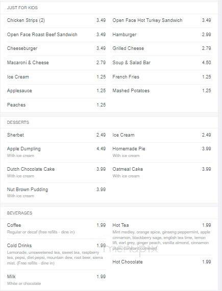 Penn Alps Restaurant & Craft - Grantsville, MD menu_pic