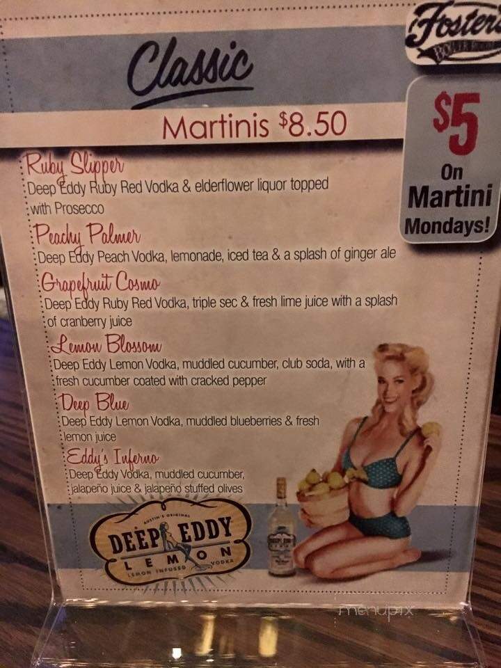 Fosters Boiler Room - Plymouth, NH menu_pic