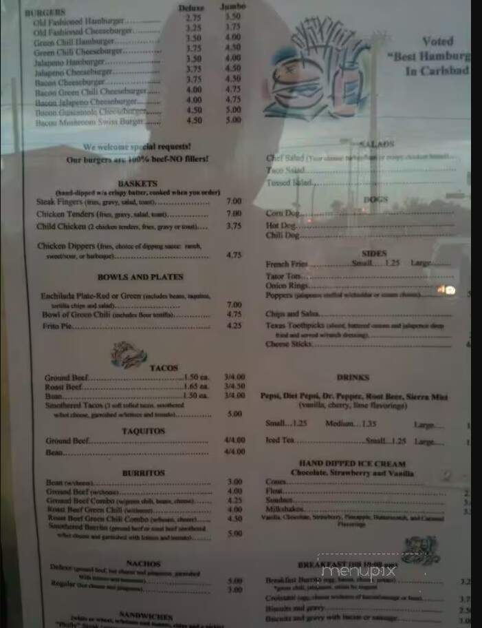 Church Street Grill - Carlsbad, NM menu_pic