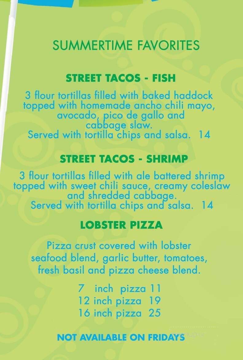 Anchor Bay Bar & Grill - Wisconsin Rapids, WI menu_pic