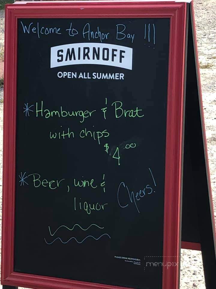 Anchor Bay Bar & Grill - Wisconsin Rapids, WI menu_pic