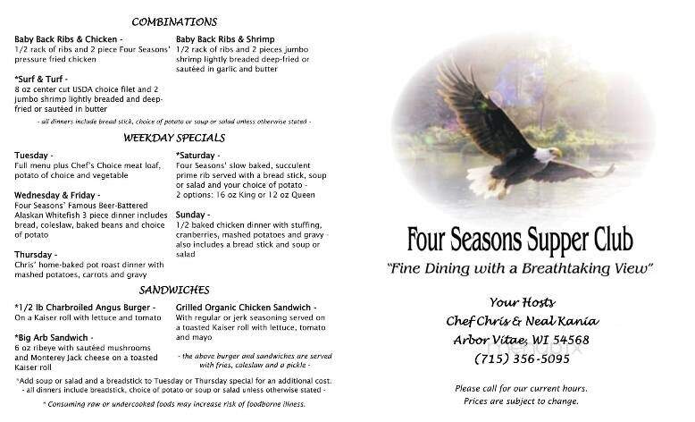 Four Seasons Resort & Supper - Woodruff, WI