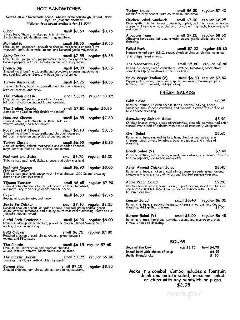 Daddy O's Green Onion - Loveland, CO menu_pic