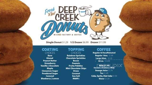Deep Creek Donuts - Oakland, MD menu_pic
