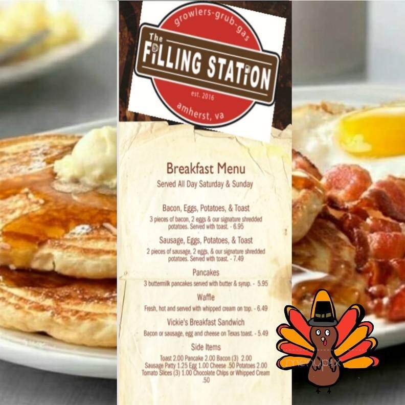 The Filling Station - Amherst, VA menu_pic