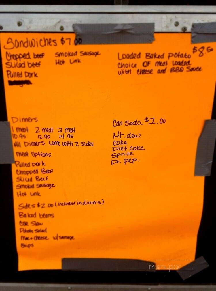Jack Attack BBQ - Kingston, OK menu_pic
