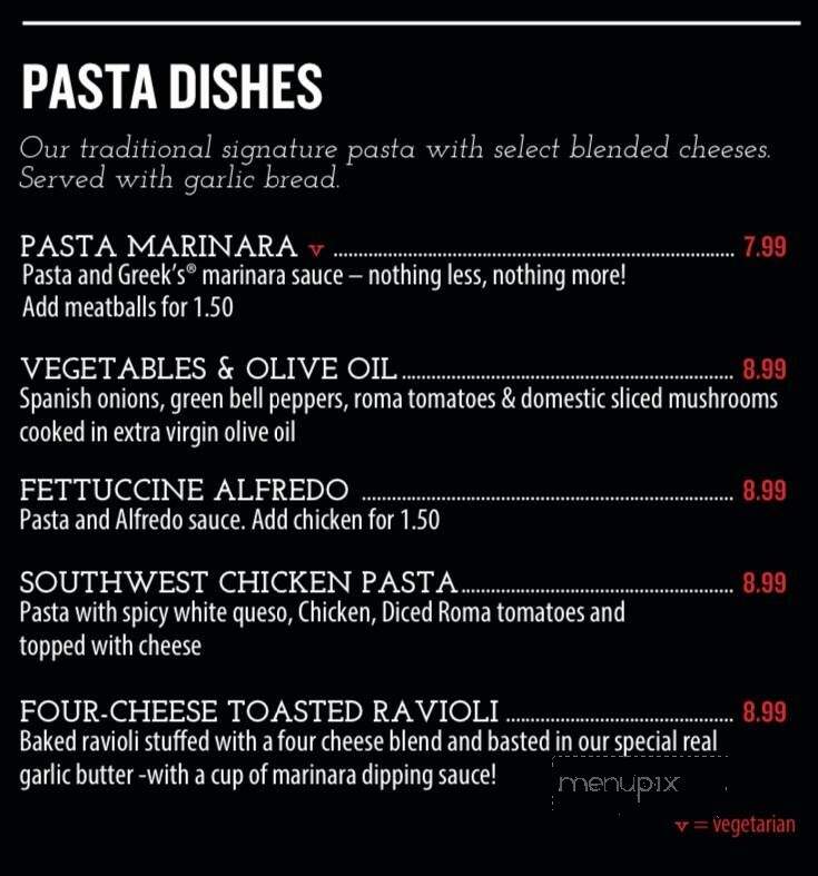 Greek's Pizza - Martinsville, IN menu_pic
