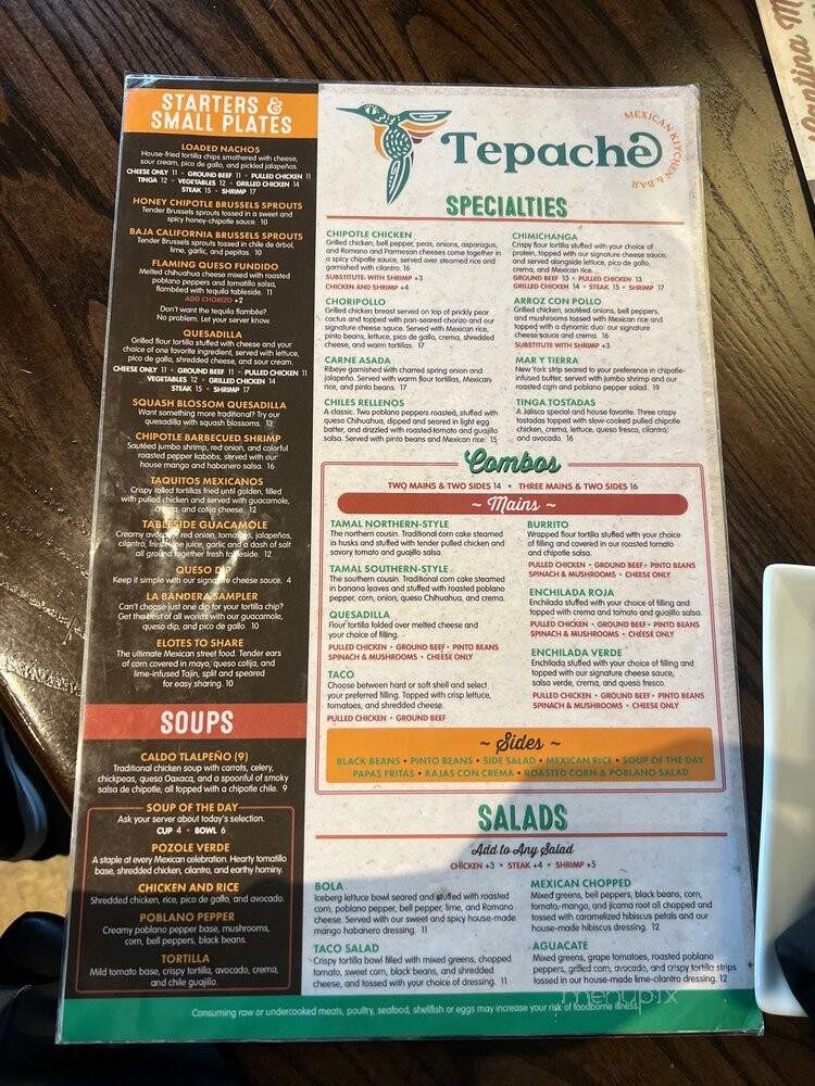 Tepache Mexican Kitchen & Bar - Mars, PA menu_pic