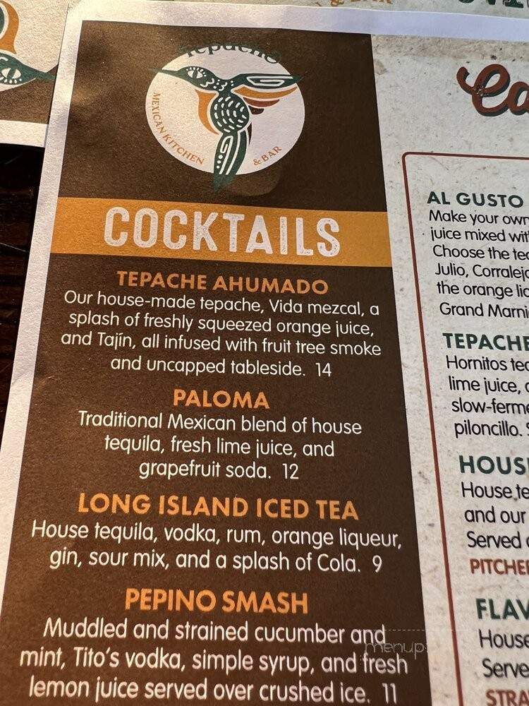 Tepache Mexican Kitchen & Bar - Mars, PA menu_pic