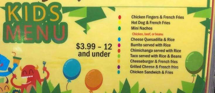 El Metate - Sylvester, GA menu_pic