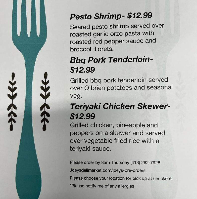 Joey's Deli & Market - Agawam, MA menu_pic