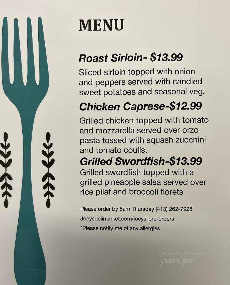 Joey's Deli & Market - Agawam, MA menu_pic
