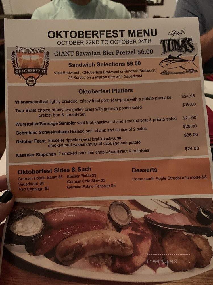 Chef Rolf's Tunas - Islamorada, FL menu_pic